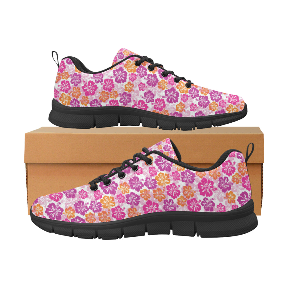 Hibiscus Pattern Print Design 01 Women's Sneaker Shoes