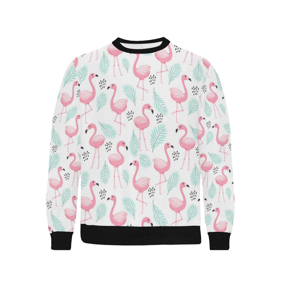 Cute flamingo pattern Men's Crew Neck Sweatshirt