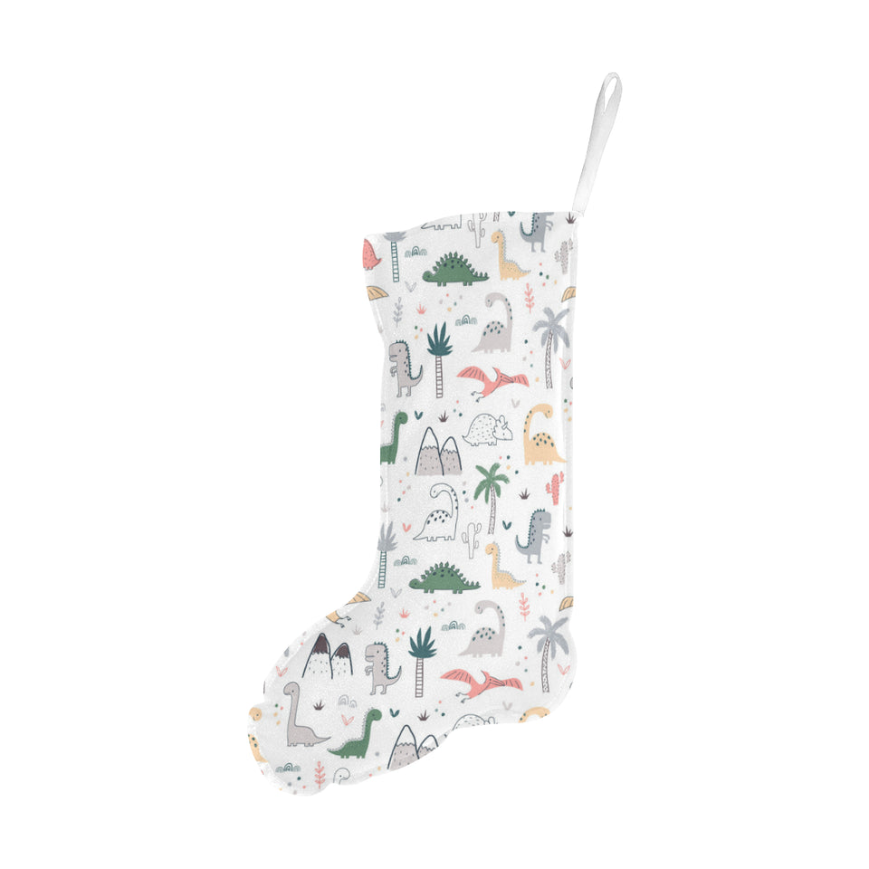 Cute cartoon dinosaurs tree pattern Christmas Stocking