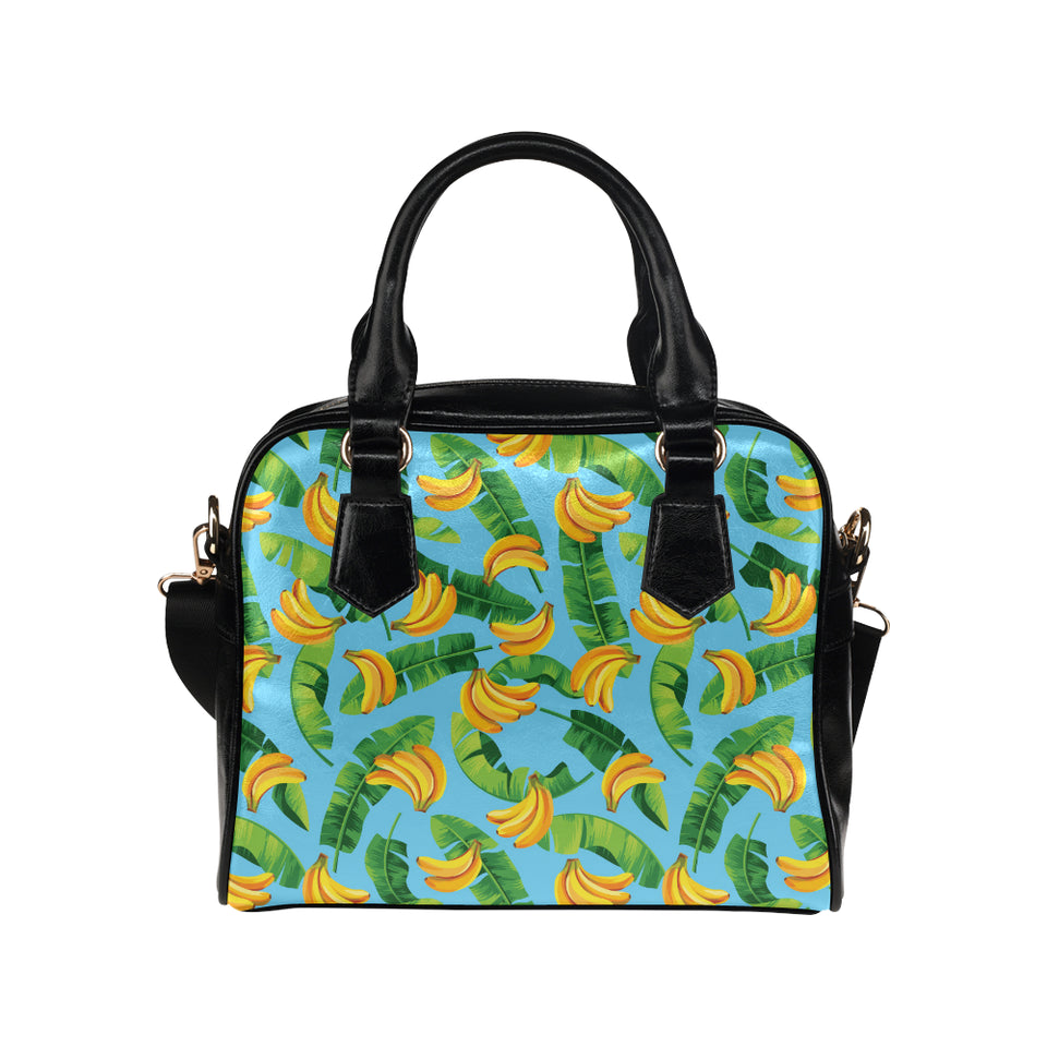 banana leaves banana design pattern Shoulder Handbag