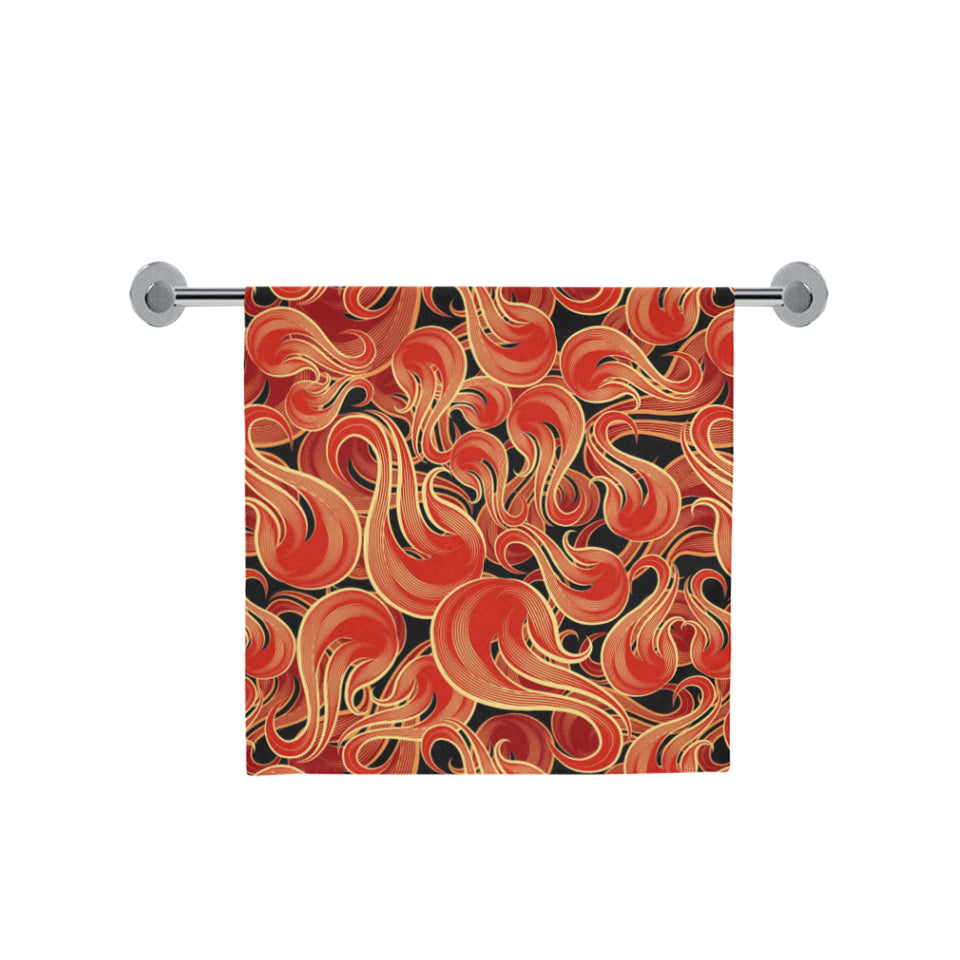 Fire flame pattern Bath Towel