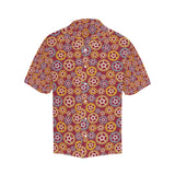 Gear Pattern Print Design 04 Men's All Over Print Hawaiian Shirt (Model T58)