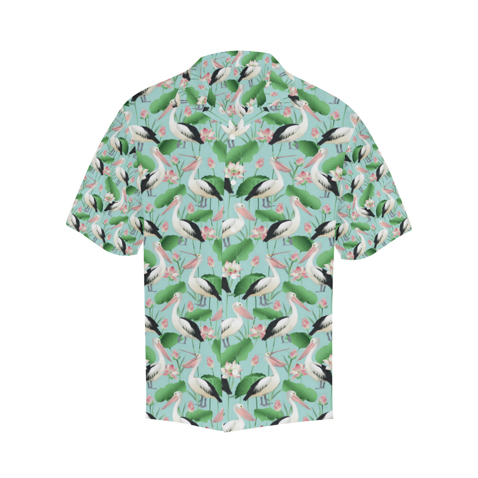 Pelican Pattern Print Design 01 Men's All Over Print Hawaiian Shirt (Model T58)