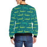 Crocodile pattern Men's Crew Neck Sweatshirt