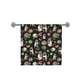 Raccoon watermelon pattern Bath Towel