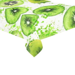 Watercolor kiwi pattern Tablecloth