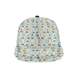 apples leaves pattern All Over Print Snapback Cap