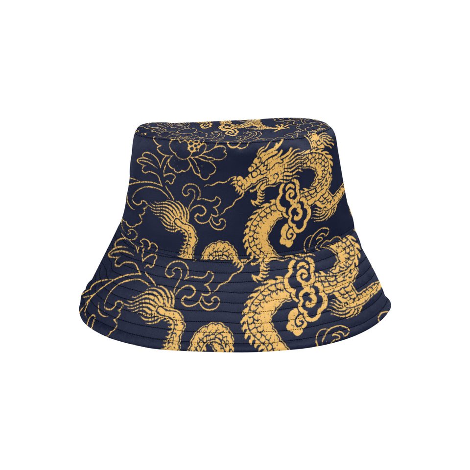 Gold dragon pattern Unisex Bucket Hat