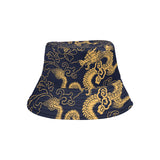 Gold dragon pattern Unisex Bucket Hat