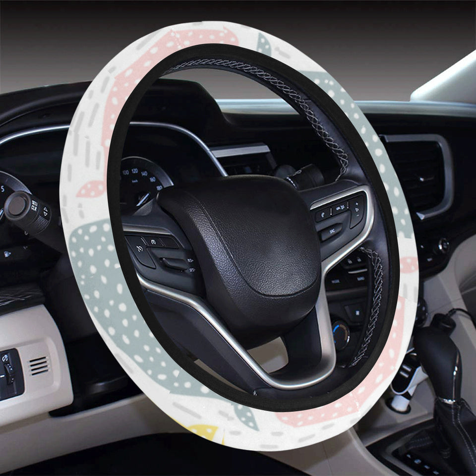 Whale dot pattern Car Steering Wheel Cover