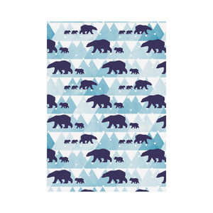 polar bear winter snow pattern House Flag Garden Flag