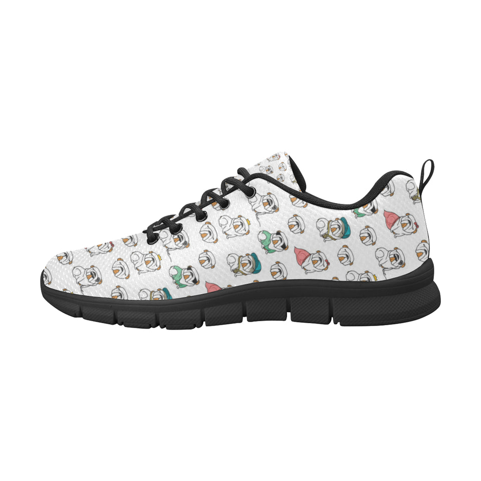 English Bulldog Pattern Print Design 03 Men's Breathable Sneakers ( Model 055)