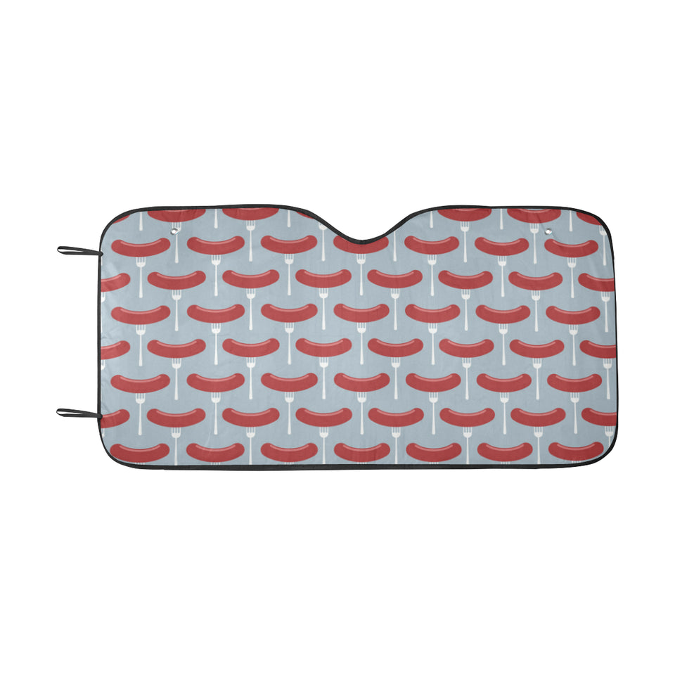 Sausage Pattern Print Design 02 Car Sun Shade