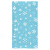 Snowflake pattern blue background Bath Towel