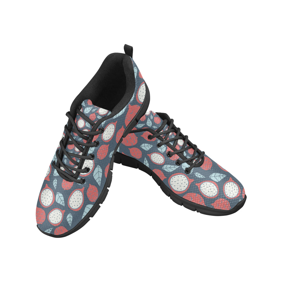 dragon fruits dark blue background Women's Sneaker Shoes