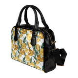 yellow tulips pattern Shoulder Handbag