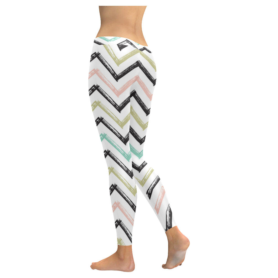 zigzag  chevron paint pattern Women's Legging Fulfilled In US