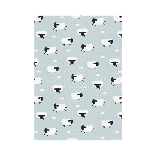 Sheep polka dot cloud pattern House Flag Garden Flag