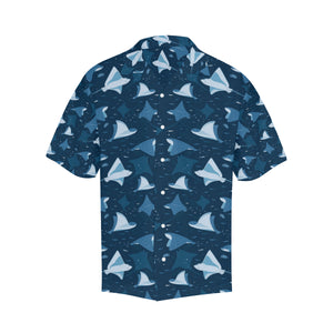 Stingray Pattern Print Design 04 Men's All Over Print Hawaiian Shirt (Model T58)