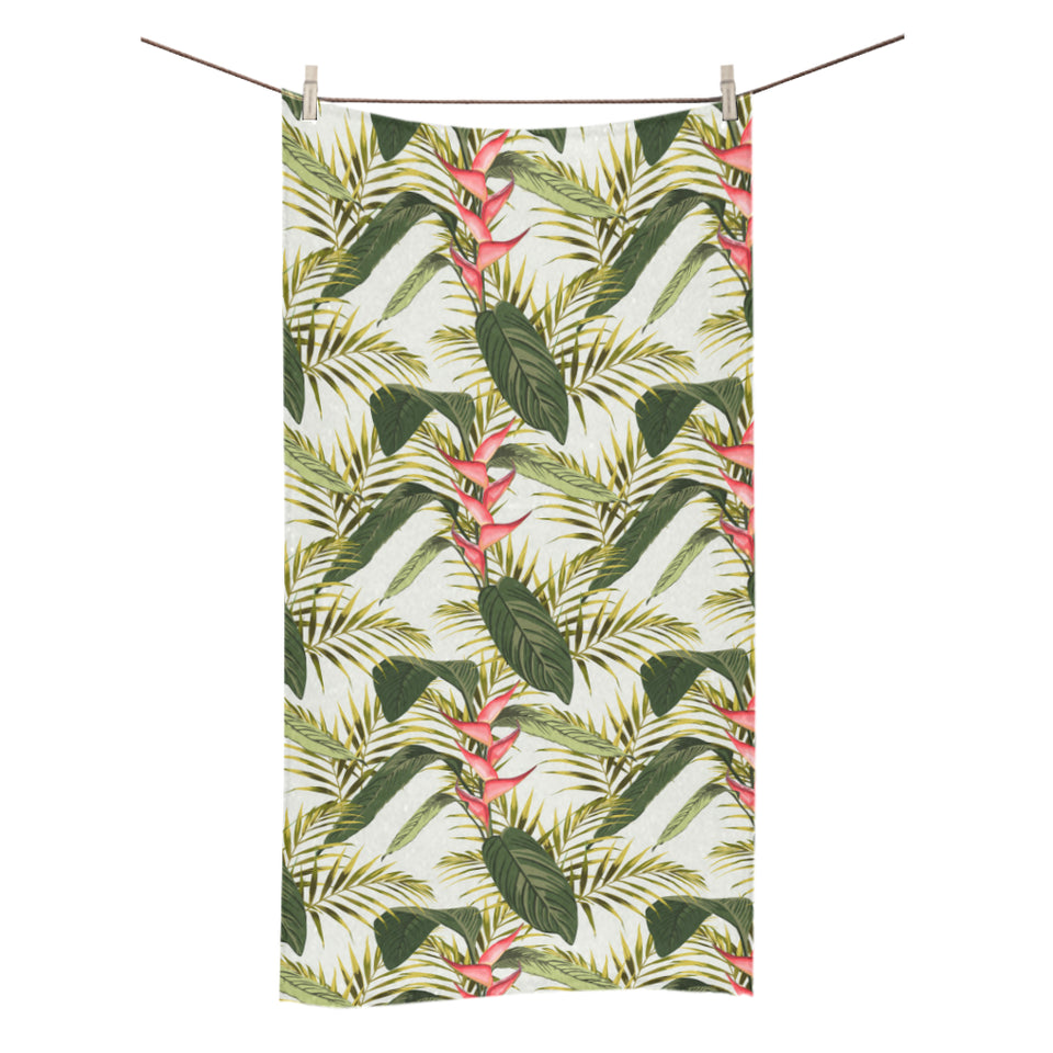 heliconia pattern Bath Towel