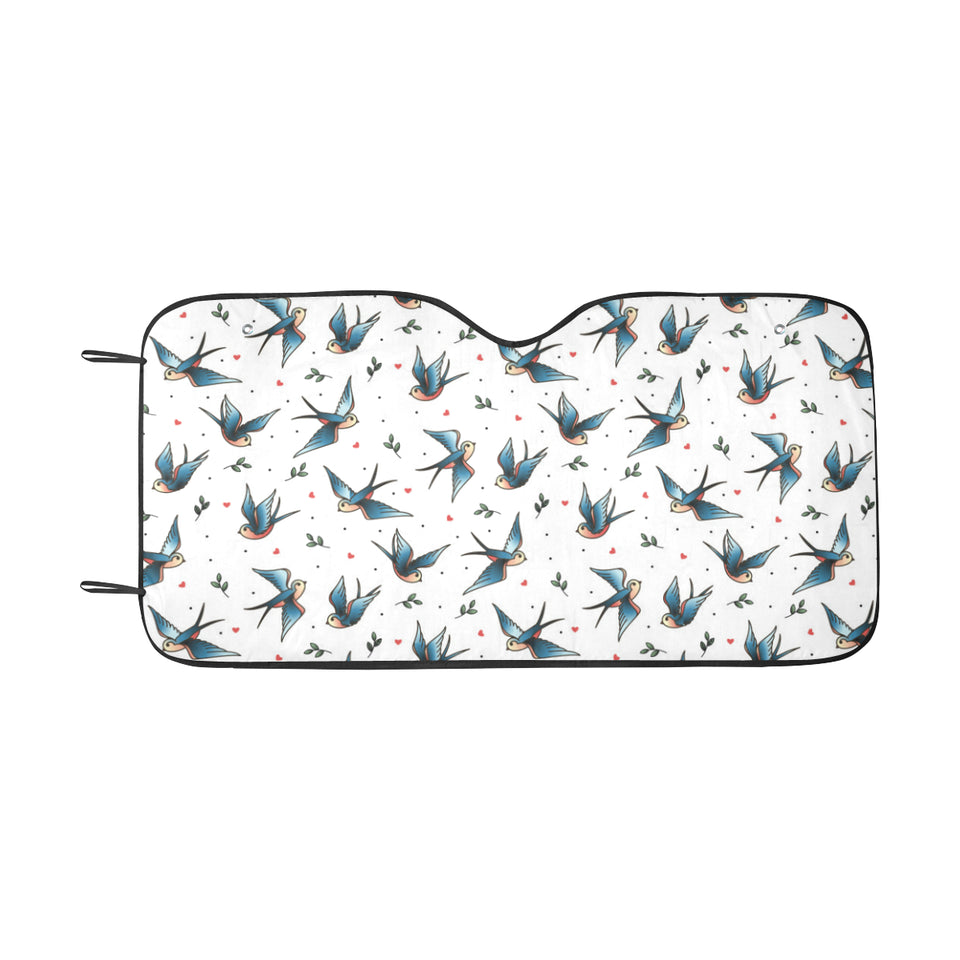 Swallow Pattern Print Design 04 Car Sun Shade