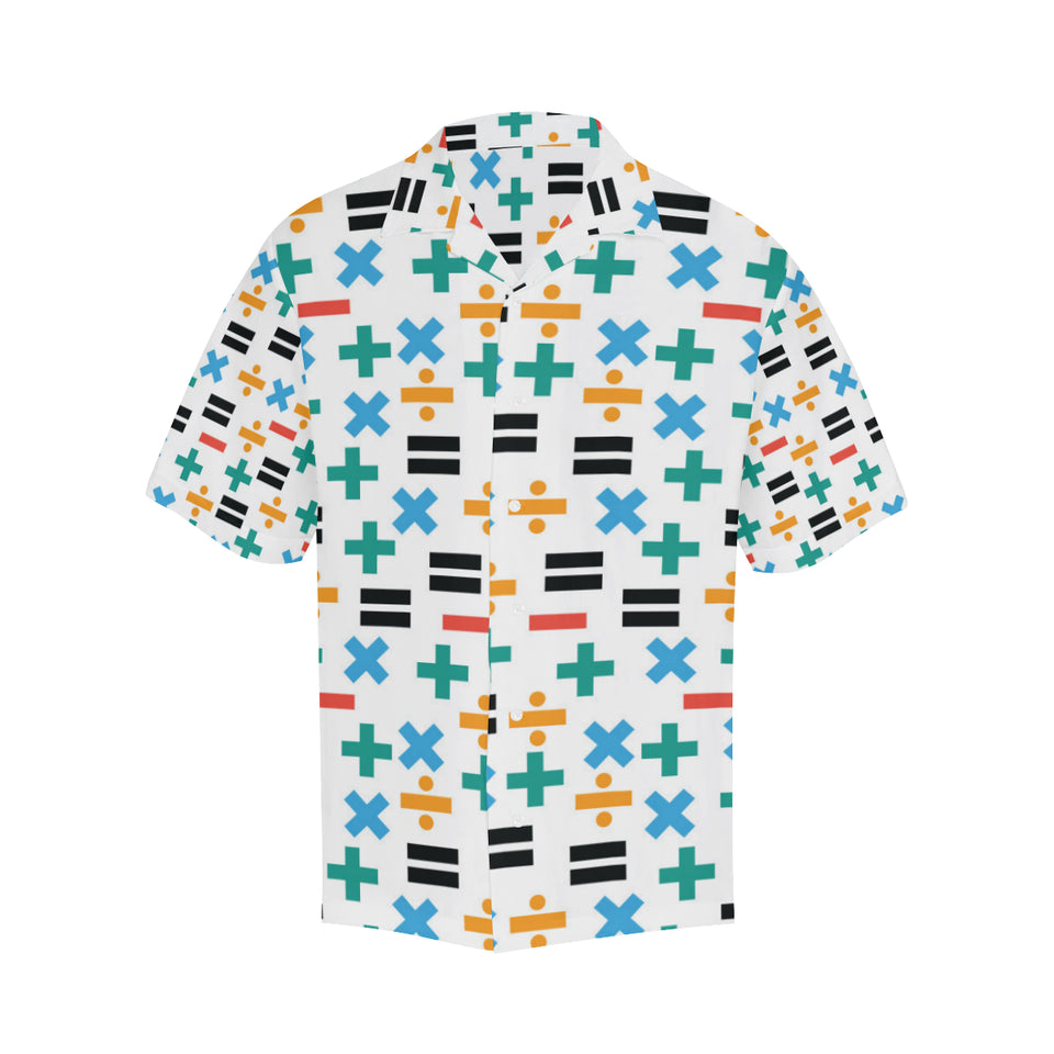 Math Pattern Print Design 05 Men's All Over Print Hawaiian Shirt (Model T58)