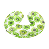 Watercolor kiwi pattern U-Shaped Travel Neck Pillow