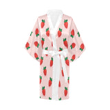 Strawberry beautiful pattern Women's Short Kimono Robe