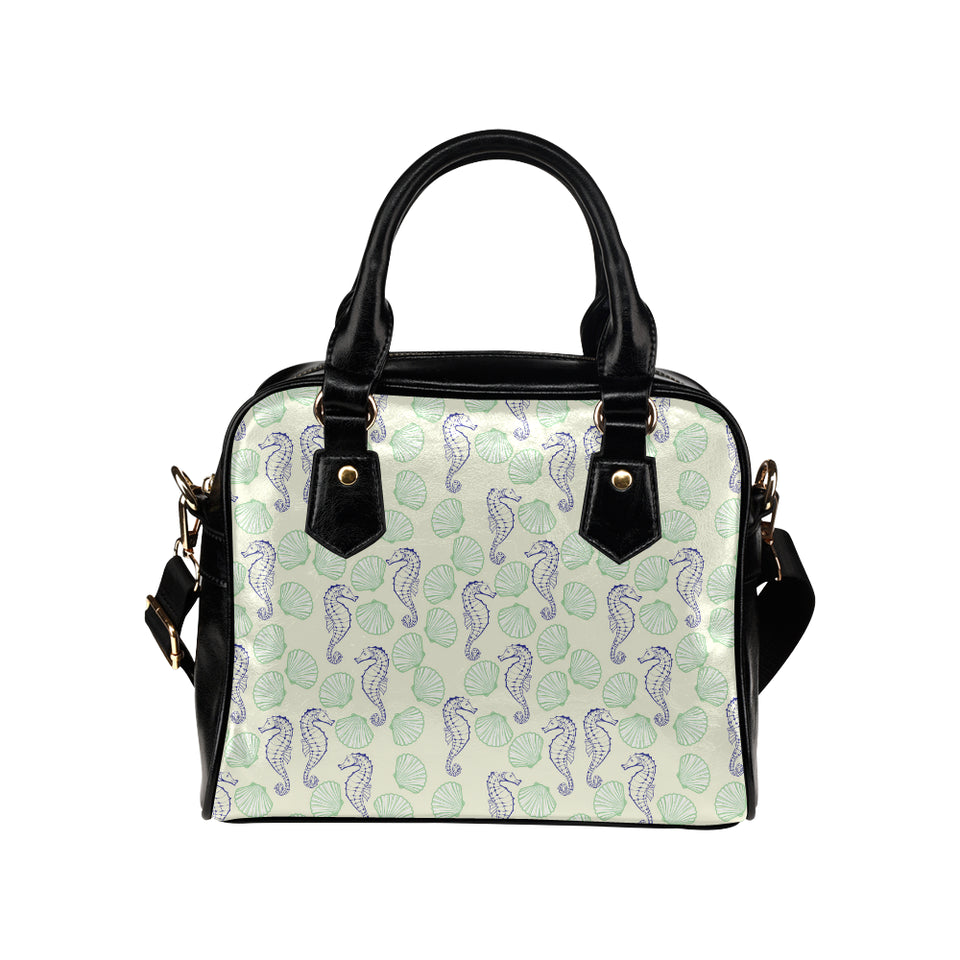 Seahorse shell pattern Shoulder Handbag