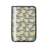 Pineapples pattern striped background Car Seat Belt Cover