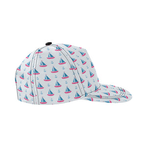 Sailboat anchor pattern All Over Print Snapback Cap