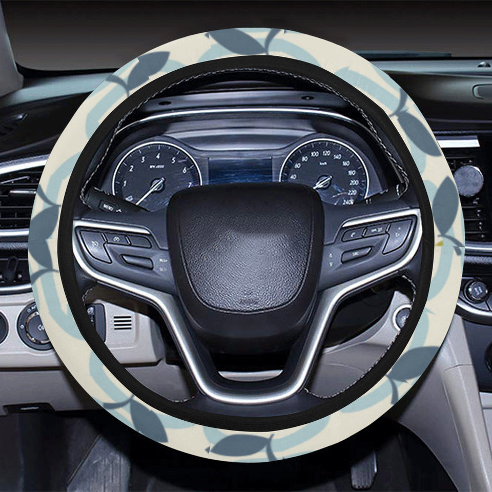 apples leaves pattern Car Steering Wheel Cover
