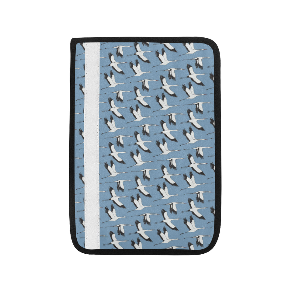 Seagull Pattern Print Design 04 Car Seat Belt Cover