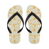 Cute fat shiba inu dog pattern Unisex Flip Flops