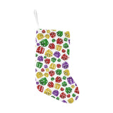 Dice Pattern Print Design 03 Christmas Stocking