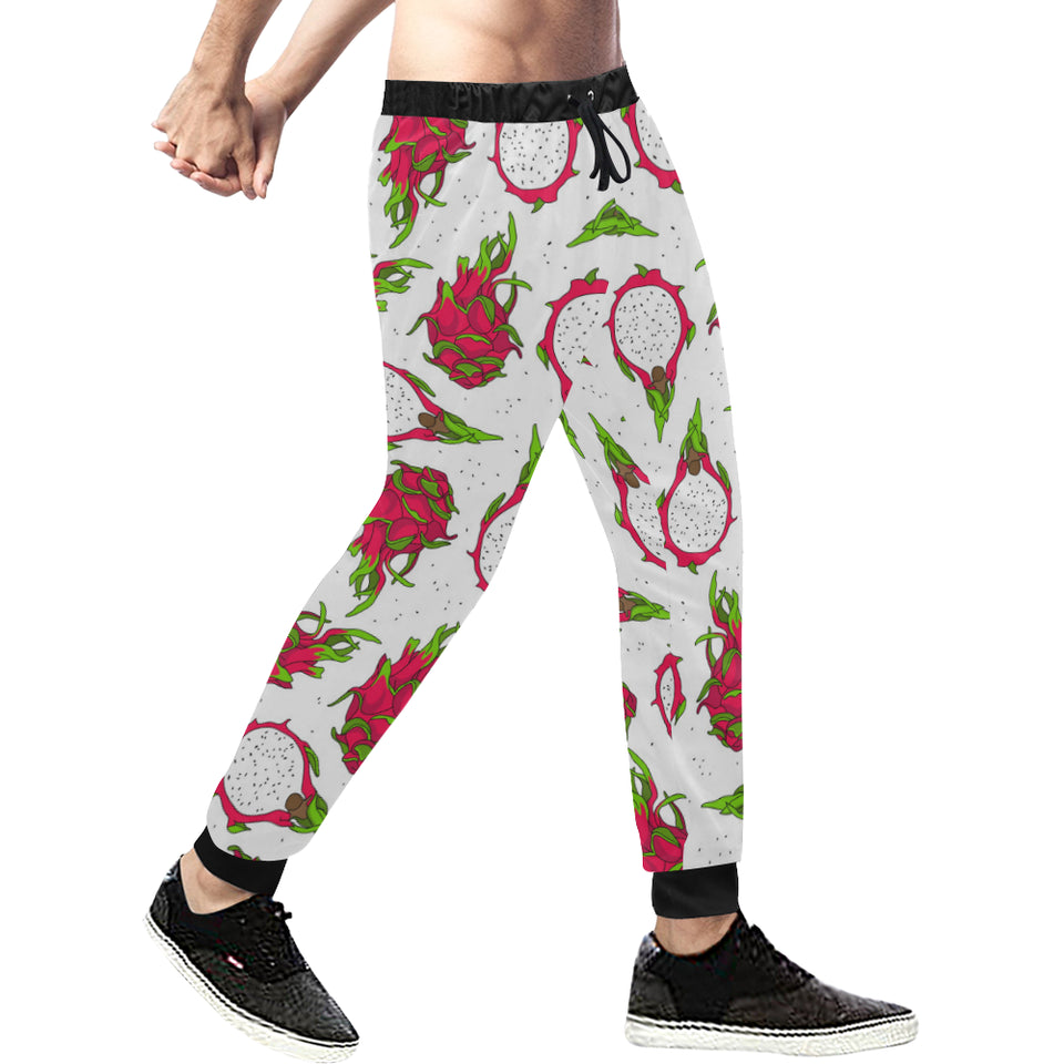 dragon fruits white background Unisex Casual Sweatpants