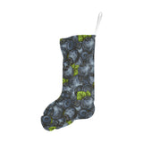 blueberry pattern Christmas Stocking