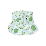 Durian pattern blue background Unisex Bucket Hat