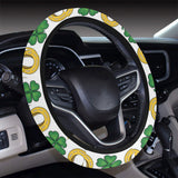 Horseshoes Pattern Print Design 04 Car Steering Wheel Cover