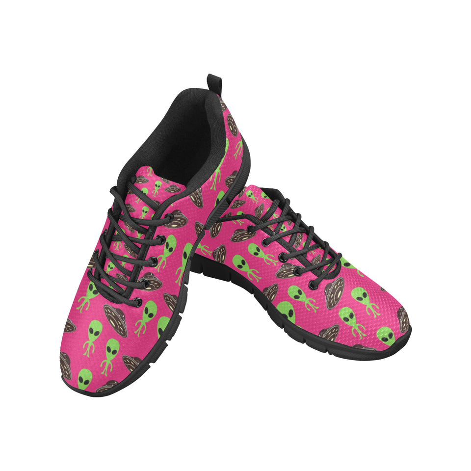 Alien Pattern Print Design 03 Men's Breathable Sneakers ( Model 055)