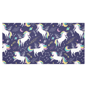 Hand drawn cute unicorn star planet Tablecloth