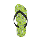 Slices of Lime design pattern Unisex Flip Flops
