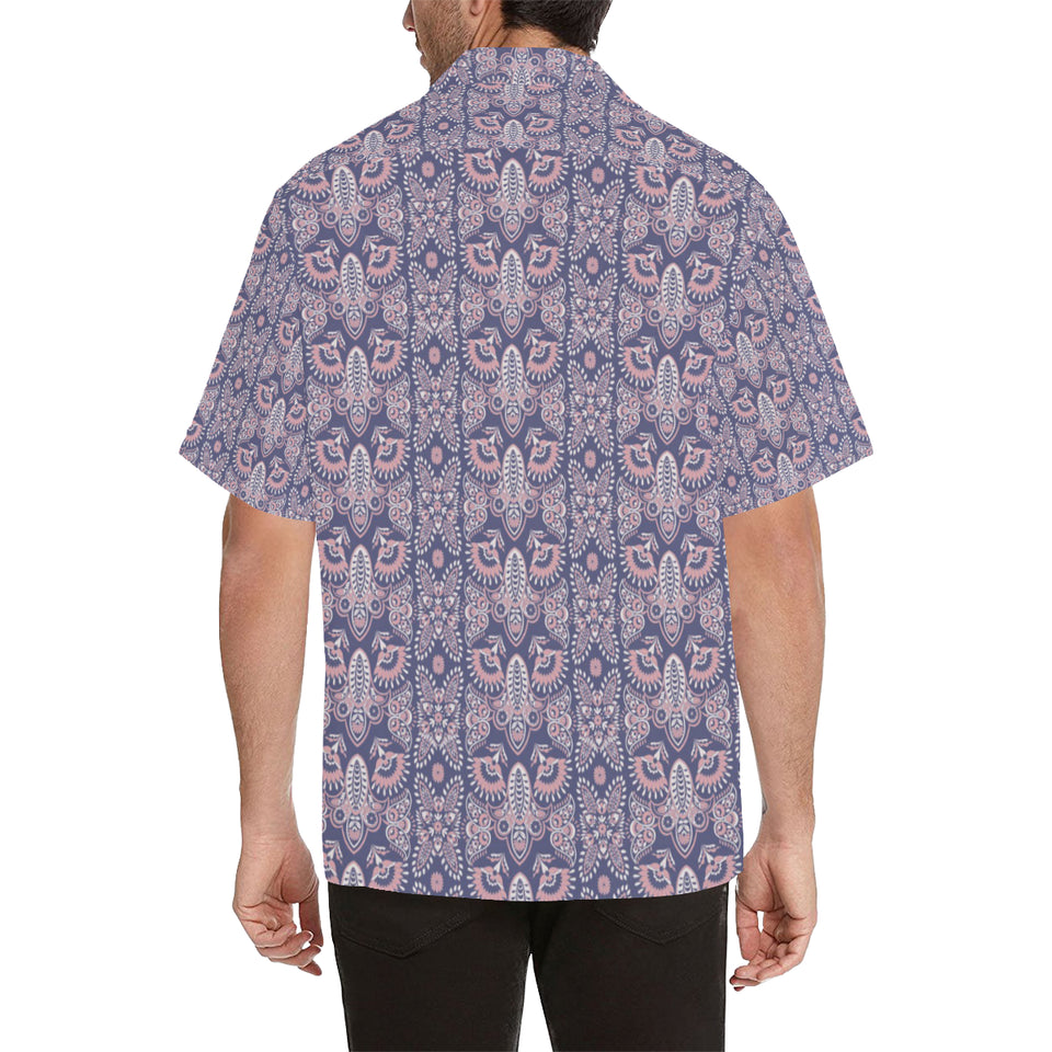 Indian Batik Style pattern Men's All Over Print Hawaiian Shirt