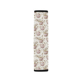 Tea pots Pattern Print Design 03 Car Seat Belt Cover