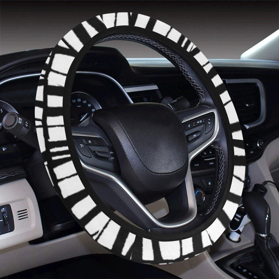 Piano Pattern Print Design 03 Car Steering Wheel Cover