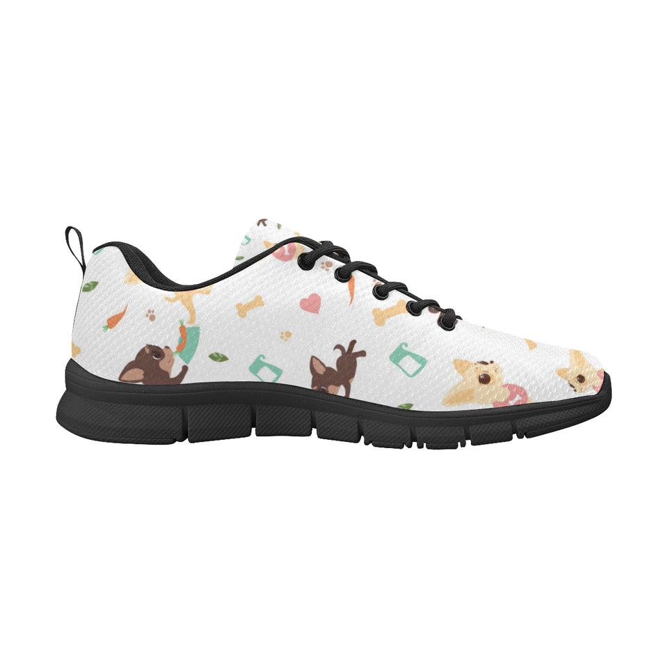 Cute Chihuahua puppie pattern Men's Sneaker Shoes