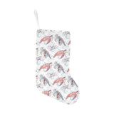 Watercolor sea turtle jellyfish pattern Christmas Stocking