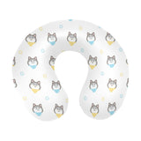 Cute Siberian Husky pattern U-Shaped Travel Neck Pillow