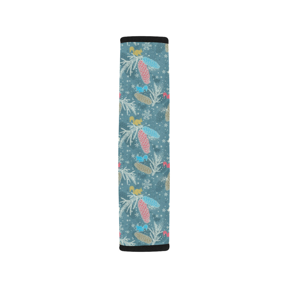 Squirrel Pattern Print Design 01 Car Seat Belt Cover