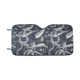 Piano Pattern Print Design 02 Car Sun Shade